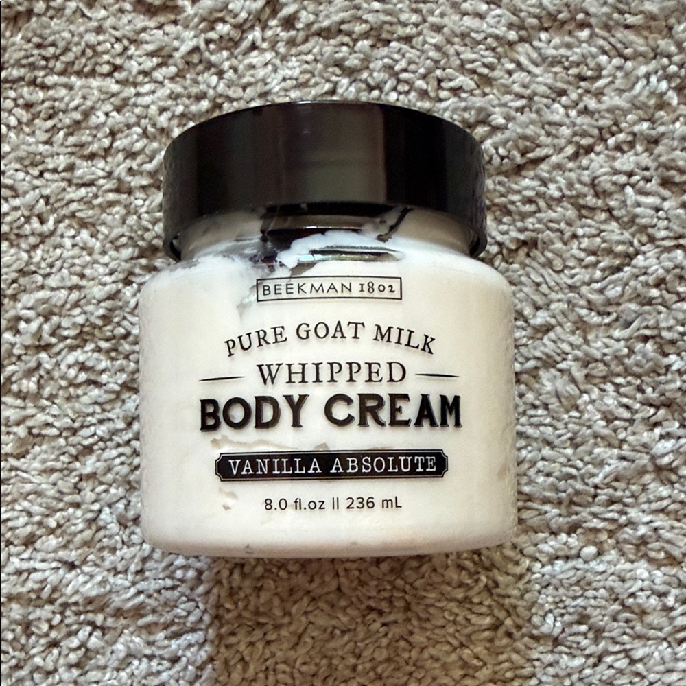 Beekman 1802 Whipped Body Cream in White with Black Lid